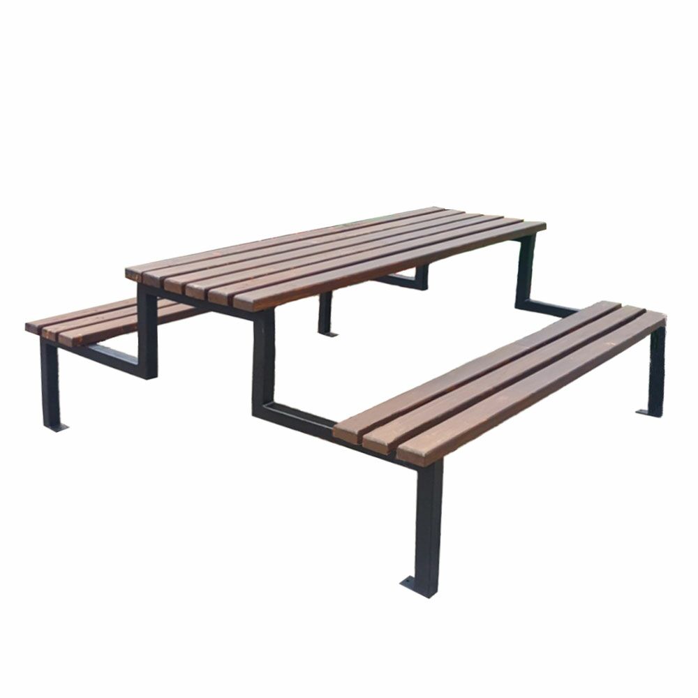  Stilvolles Picknick Möbel-Set Aus Metall Und Holz Für Außenanlagen - Aoalsteinn