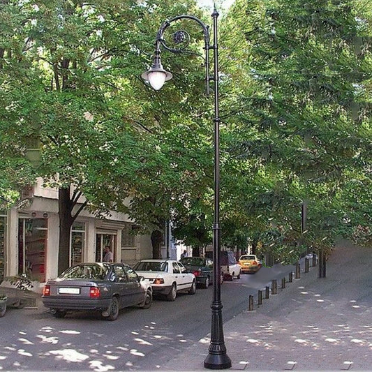  Straßenlaterne Aus Gusseisen Mit Schirmlampe - Hoch - Bente