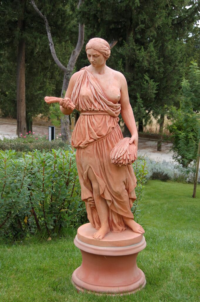  Terrakotta Frauen Skulptur Griechisch - Atheia