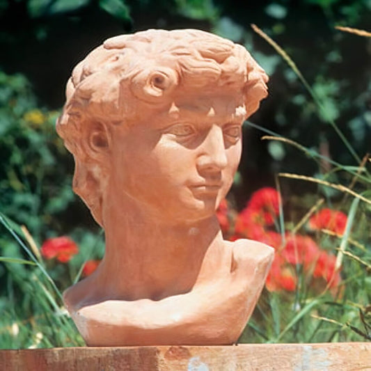  Terrakotta Männer Büste Für Den Garten - Sebastiano