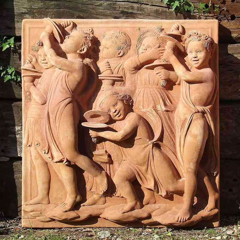  Terrakotta Wandrelief Kinder Und Musik - Musica