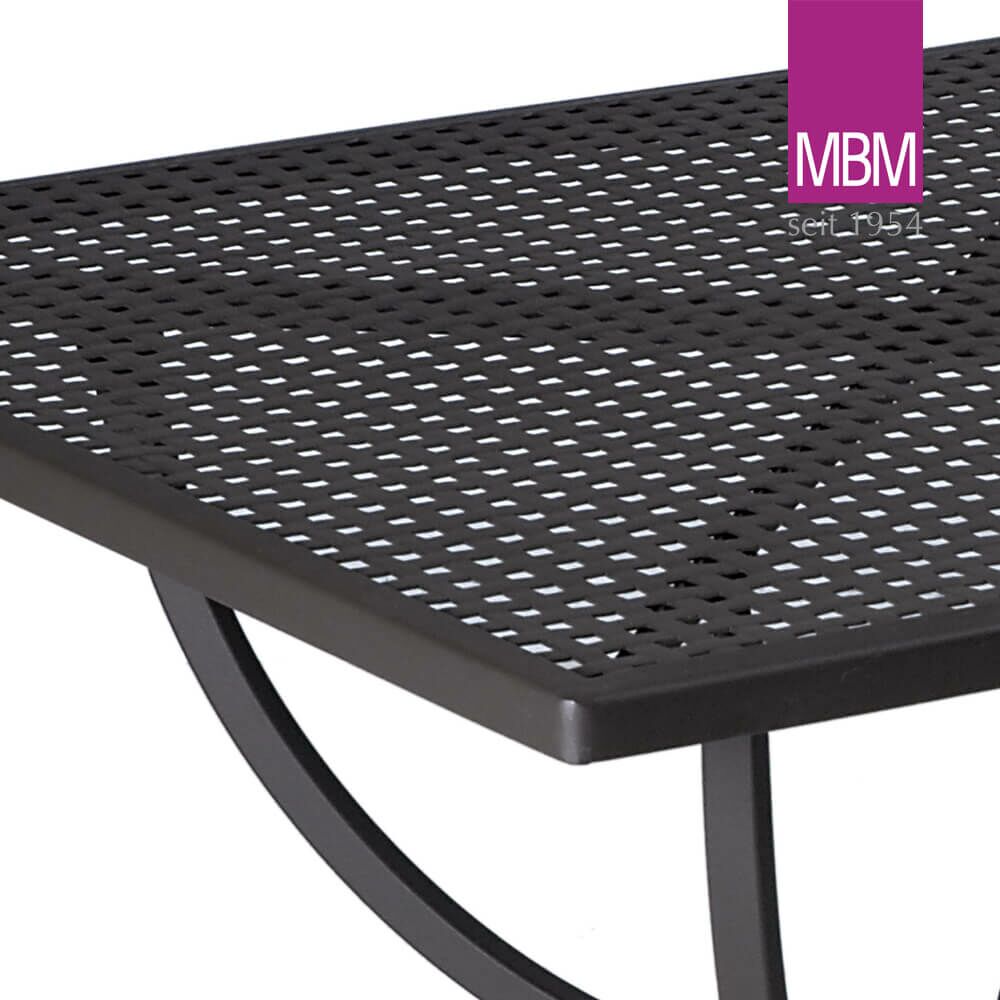  Terrassentisch Quadratisch Aus Metall - MBM - Eisen - 75x75x73cm - Tisch Romeo
