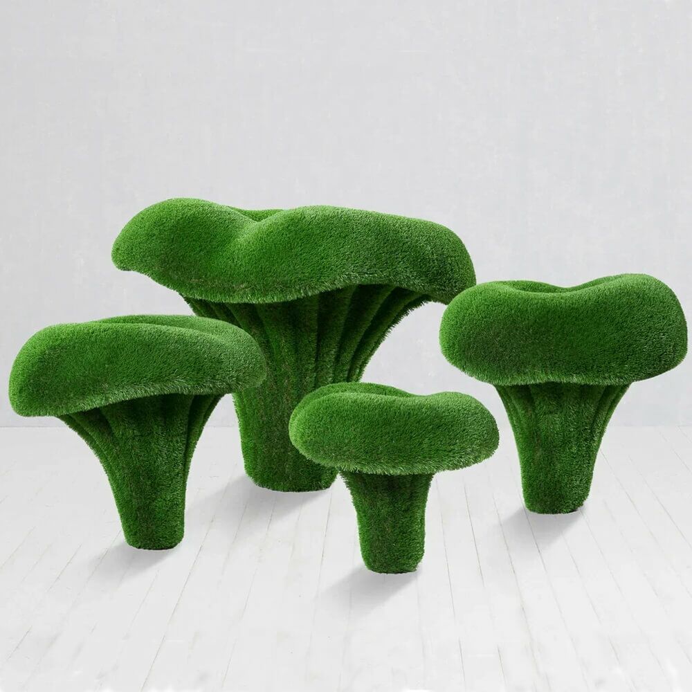  Topiary Pfifferling Set - Rieseige Pilz Gartendeko - Pfiffikus Set