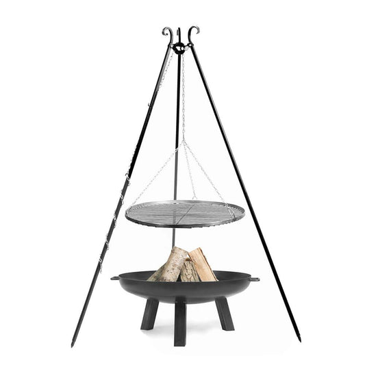  Tripod Grill Mit Passender Feuerschale Aus Stahl - Set - Igris Gartengrill