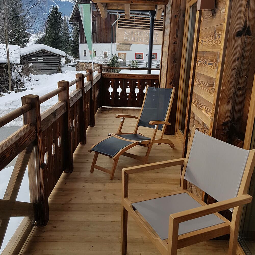  Verstellbare Sonnenliege Aus Teakholz & Textilene - Harriett Deckchair