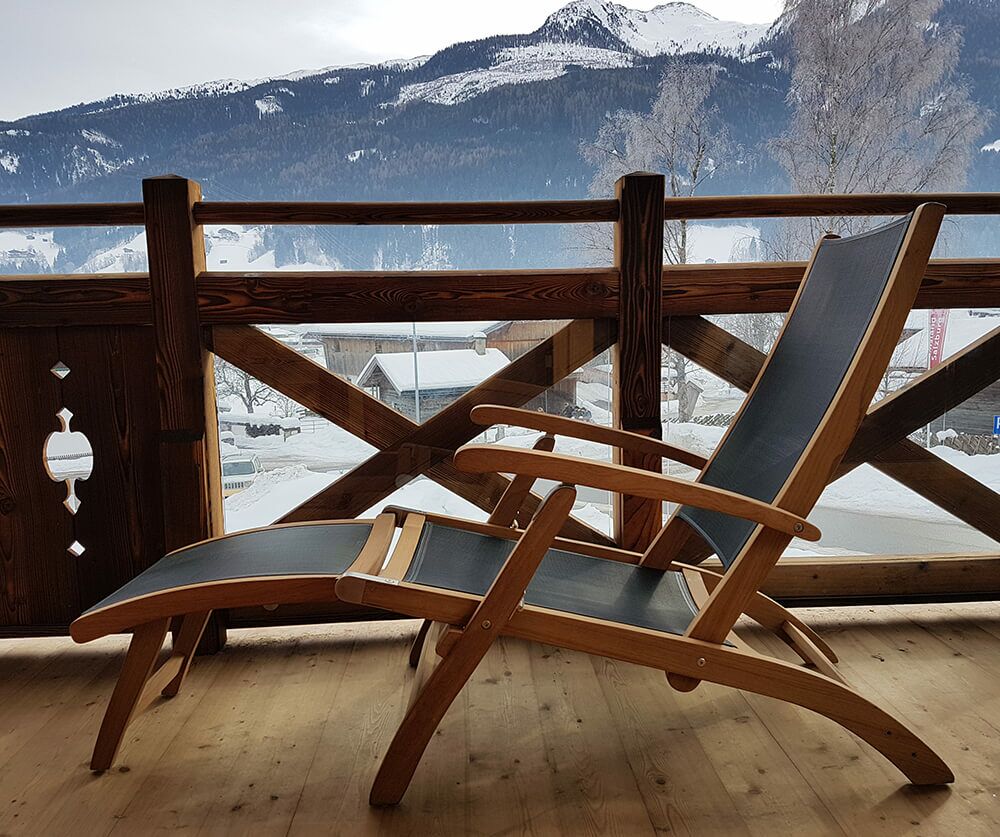  Verstellbare Sonnenliege Aus Teakholz & Textilene - Harriett Deckchair