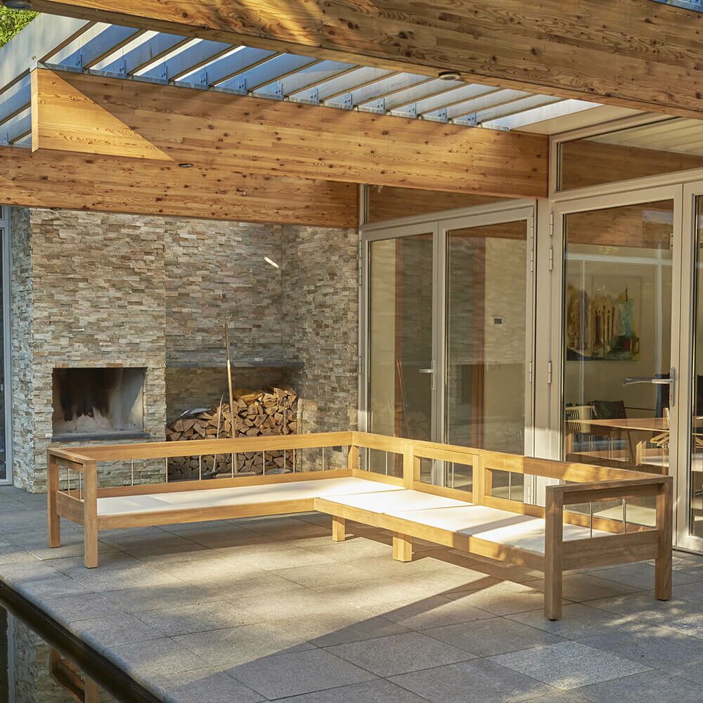  Vielseitige Garten-Lounge-Bank Aus Teakholz - Lucy Lounge-Bank