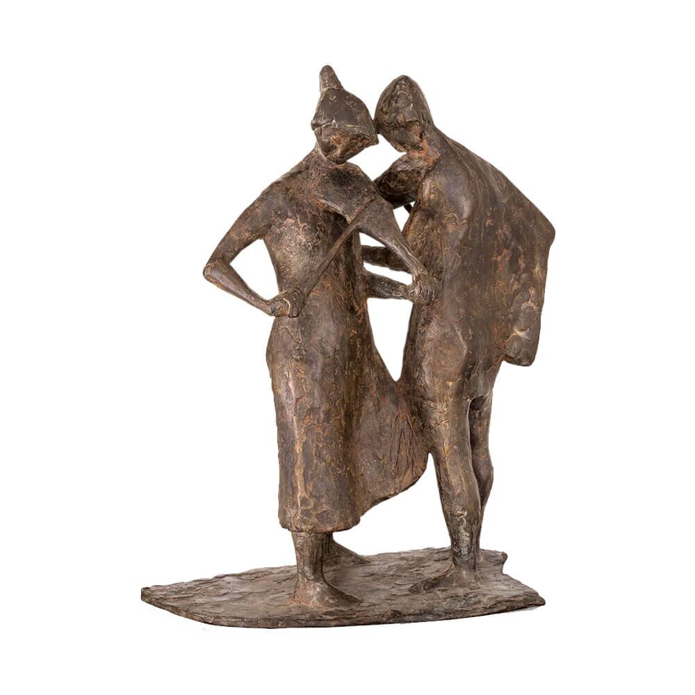  Violinenspieler Mann Und Frau Aus Limitierter Bronze - Instrumentenstimmer