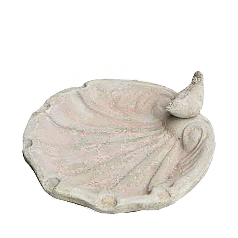  Vogelbad Mit Vogelfigur - Terrakotta - Antik Optik - Antik-Optik - Outdoor - Joula
