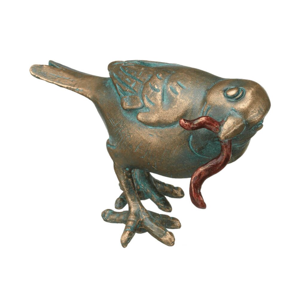  Vogelfiguren Set Aus 5 Bronzeskulpturen - Spatzen