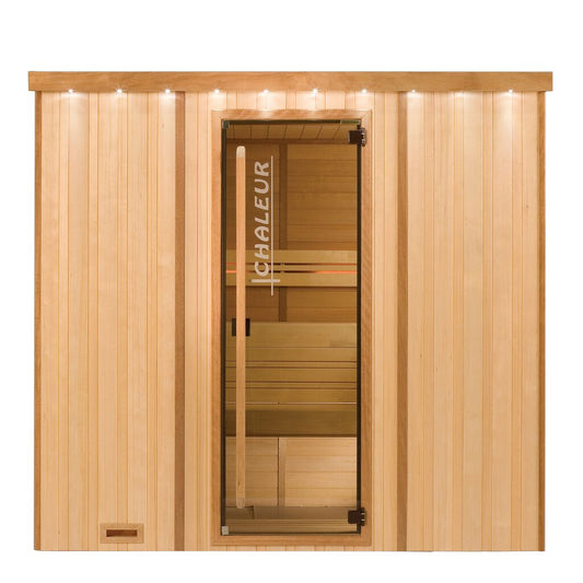  Vollausgestattete Indoor Sauna Aus Holz In Verschiedenen Größen Mit Glastür - Visal