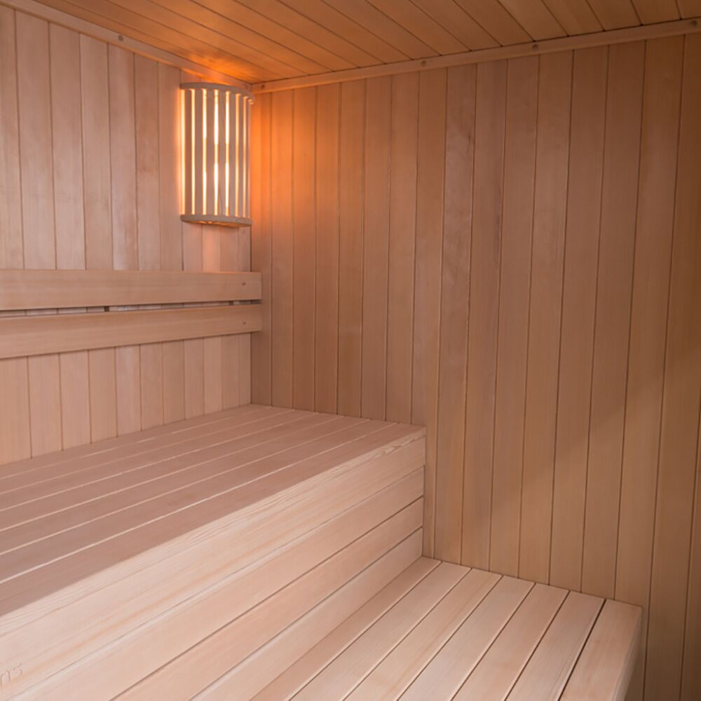  Vollausgestattete Indoor Sauna Aus Holz In Verschiedenen Größen Mit Glastür - Visal