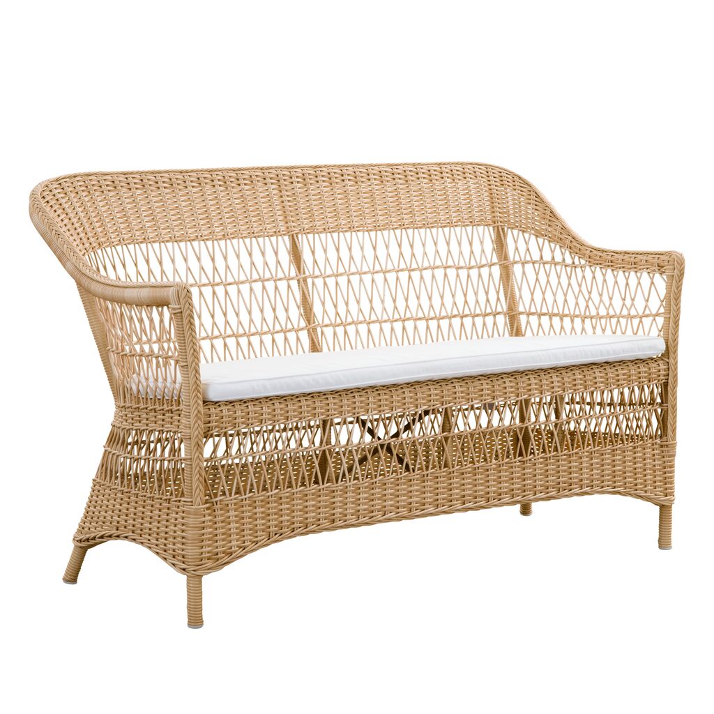  Von Hand Geflochtenes Wetterbeständiges 2-Sitzer Gartensofa - 2-Sitzer Hedda