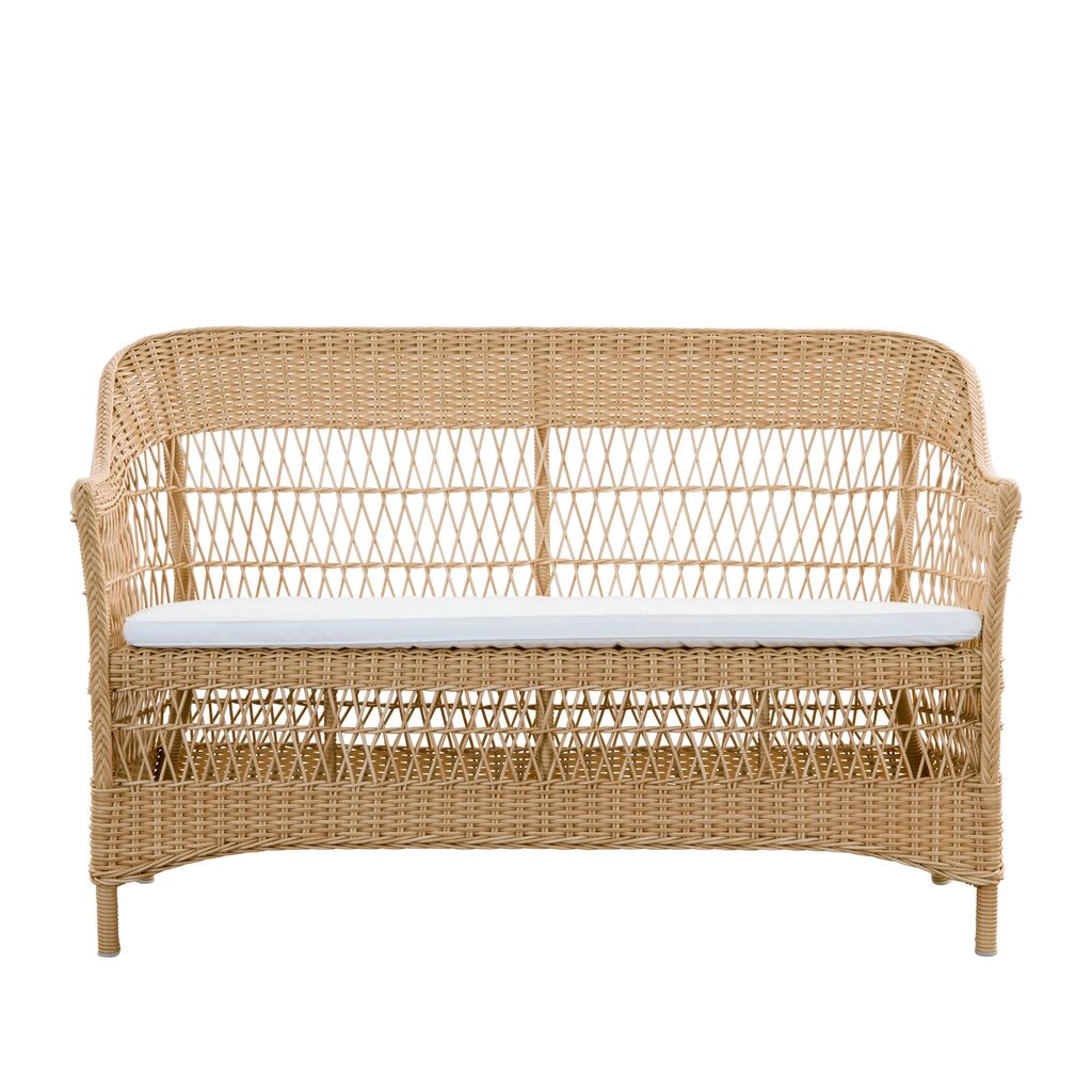 Von Hand Geflochtenes Wetterbeständiges 2-Sitzer Gartensofa - 2-Sitzer Hedda