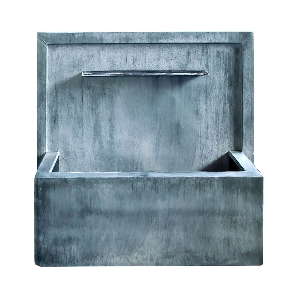  Wand Gartenbrunnen Aus Metall Mit Flachem Auslauf - Hennimano