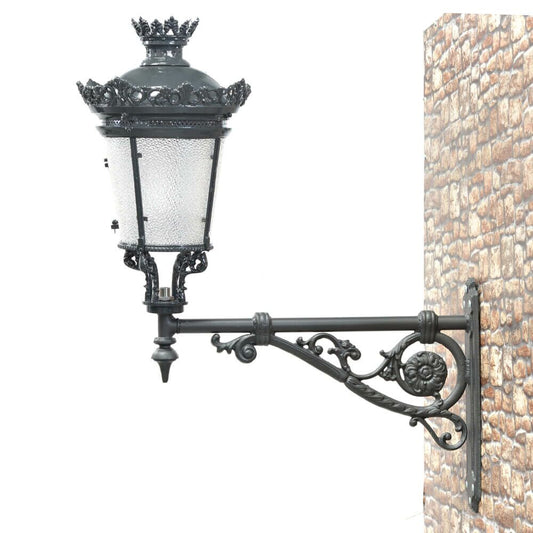  Wandleuchte Aus Gusseisen - Nostalgisch - Kalixa