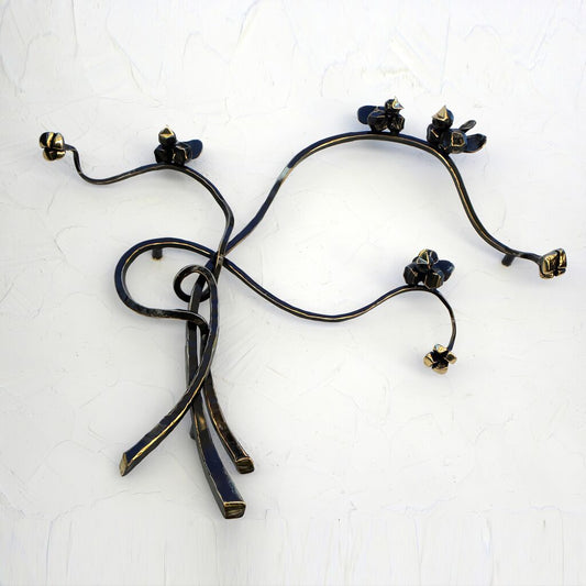  Wandrelief Baum Mit 4 Spatzen Aus Schmiedebronze - Tregato