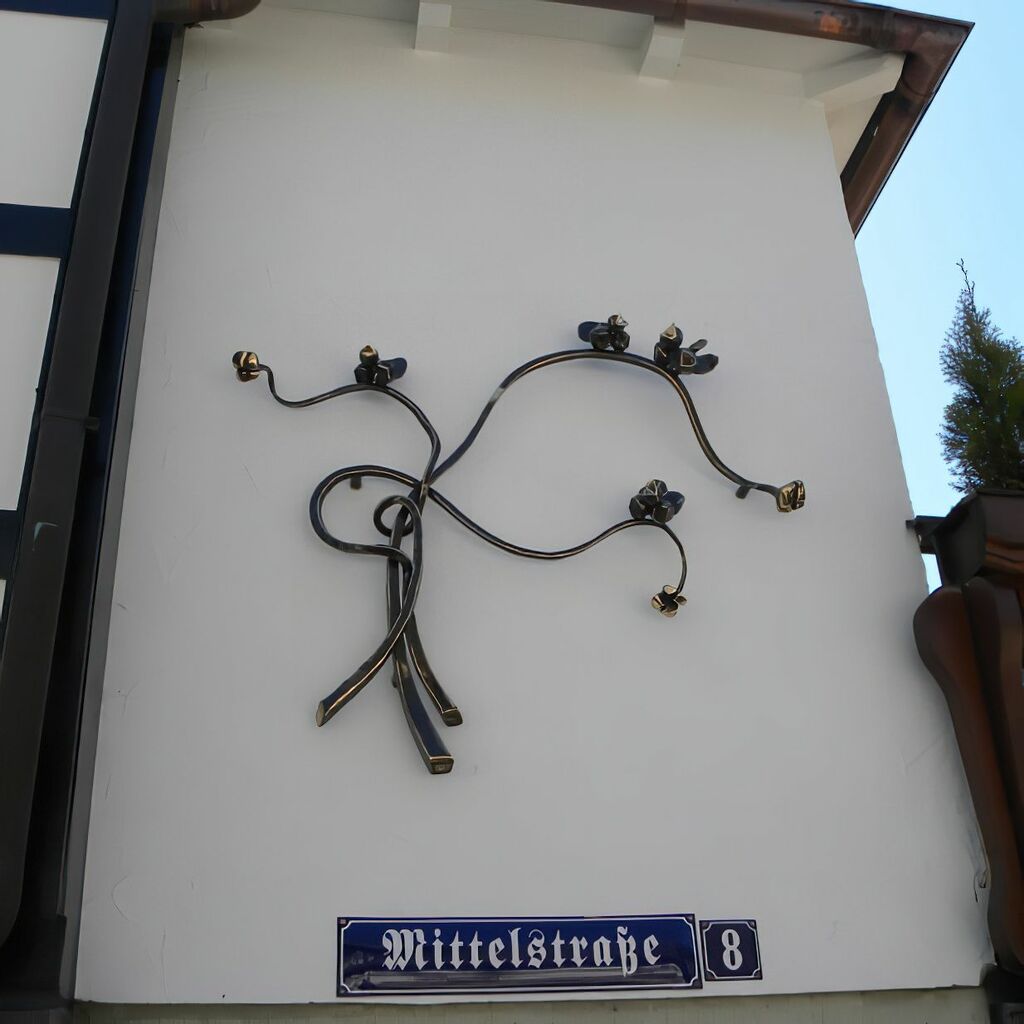  Wandrelief Baum Mit 4 Spatzen Aus Schmiedebronze - Tregato