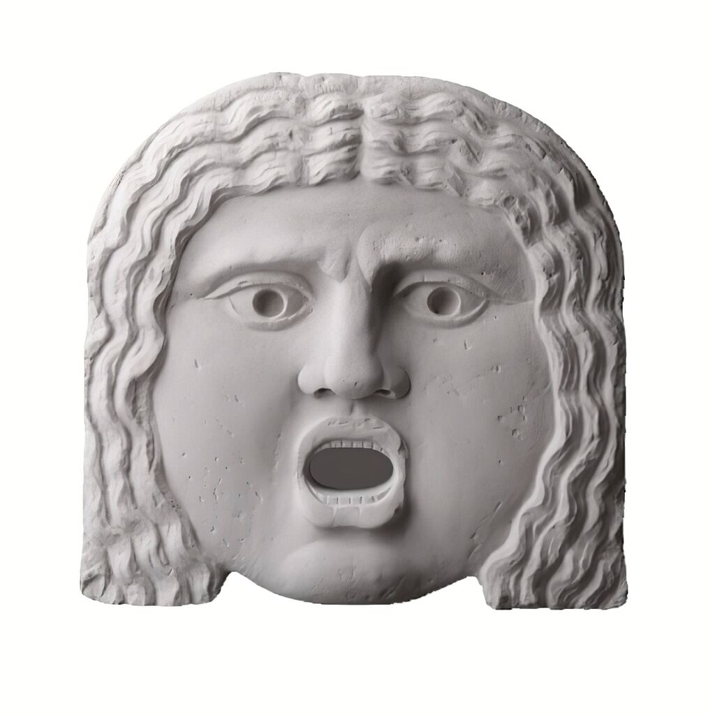  Wandrelief Maske Historisch Aus Steinguss - Mouth Of Truth