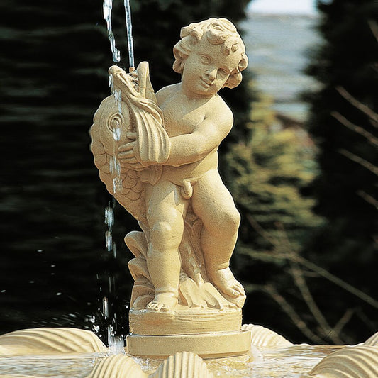  Wasserspeier Putte Steinfigur - Ampthill Park
