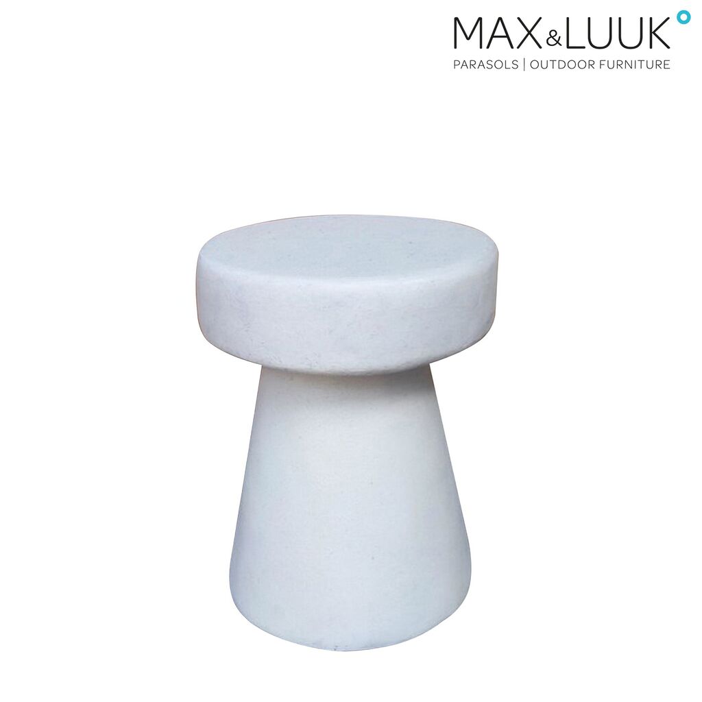  Weißer Fiberglas Beistelltisch Für Den Garten Von Max & Luuk - Brad Beistelltisch