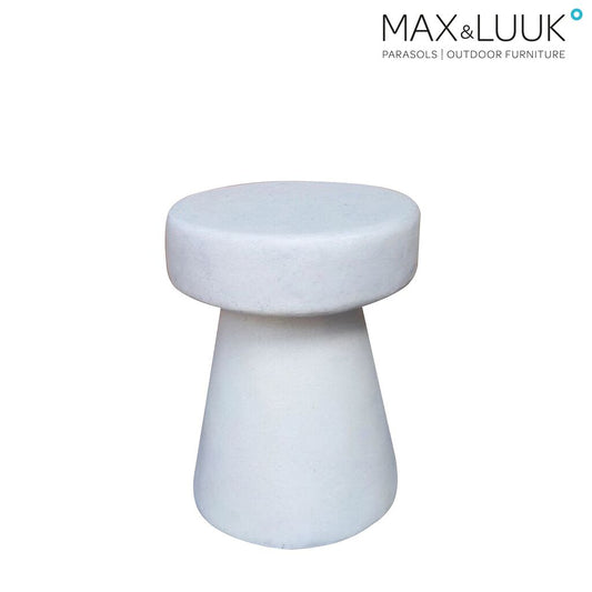  Weißer Fiberglas Beistelltisch Für Den Garten Von Max & Luuk - Brad Beistelltisch
