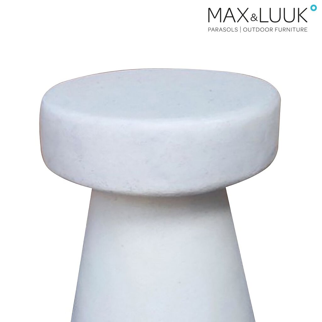  Weißer Fiberglas Beistelltisch Für Den Garten Von Max & Luuk - Brad Beistelltisch