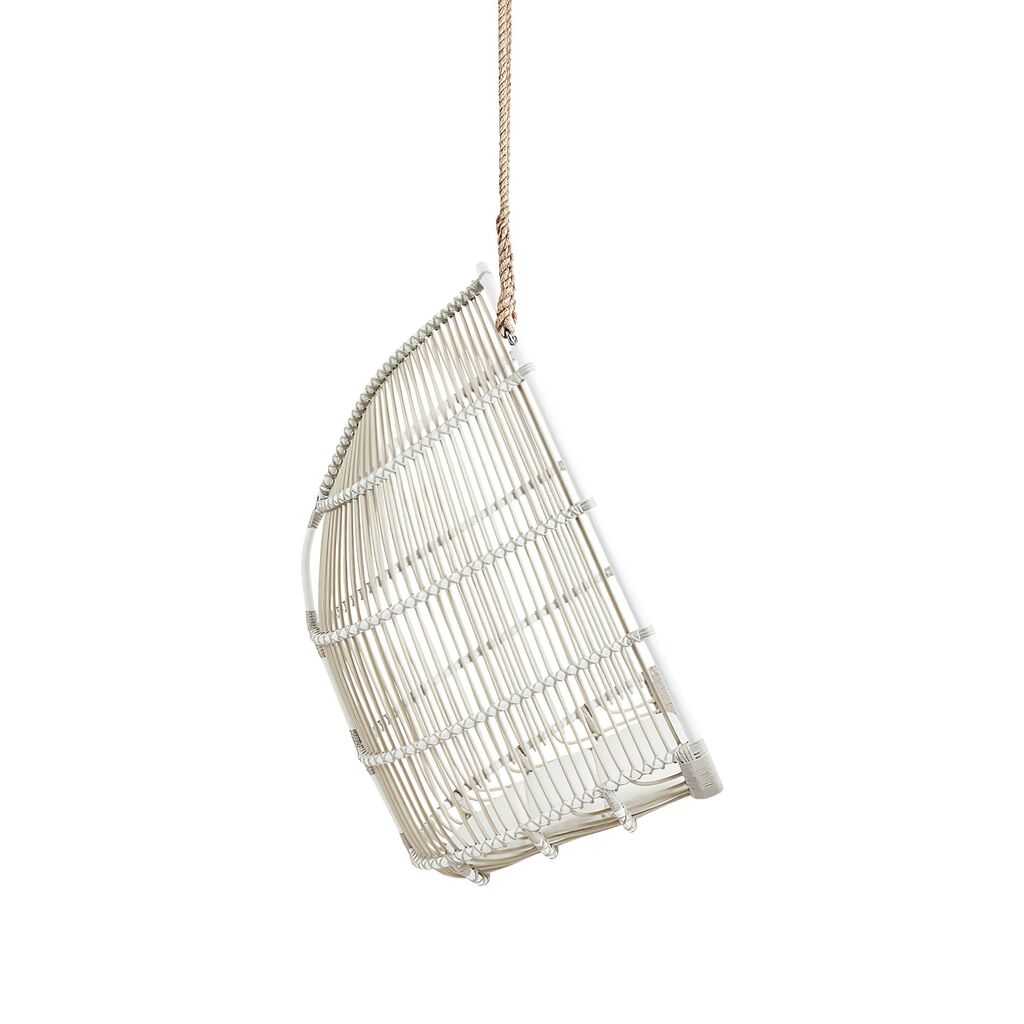  Weißer Outdoor Hängesessel Aus Aluminium Mit Seil - Hängesessel Erla