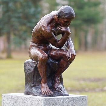  Wertvolle Bronze Figur - Der Denker Von Rodin