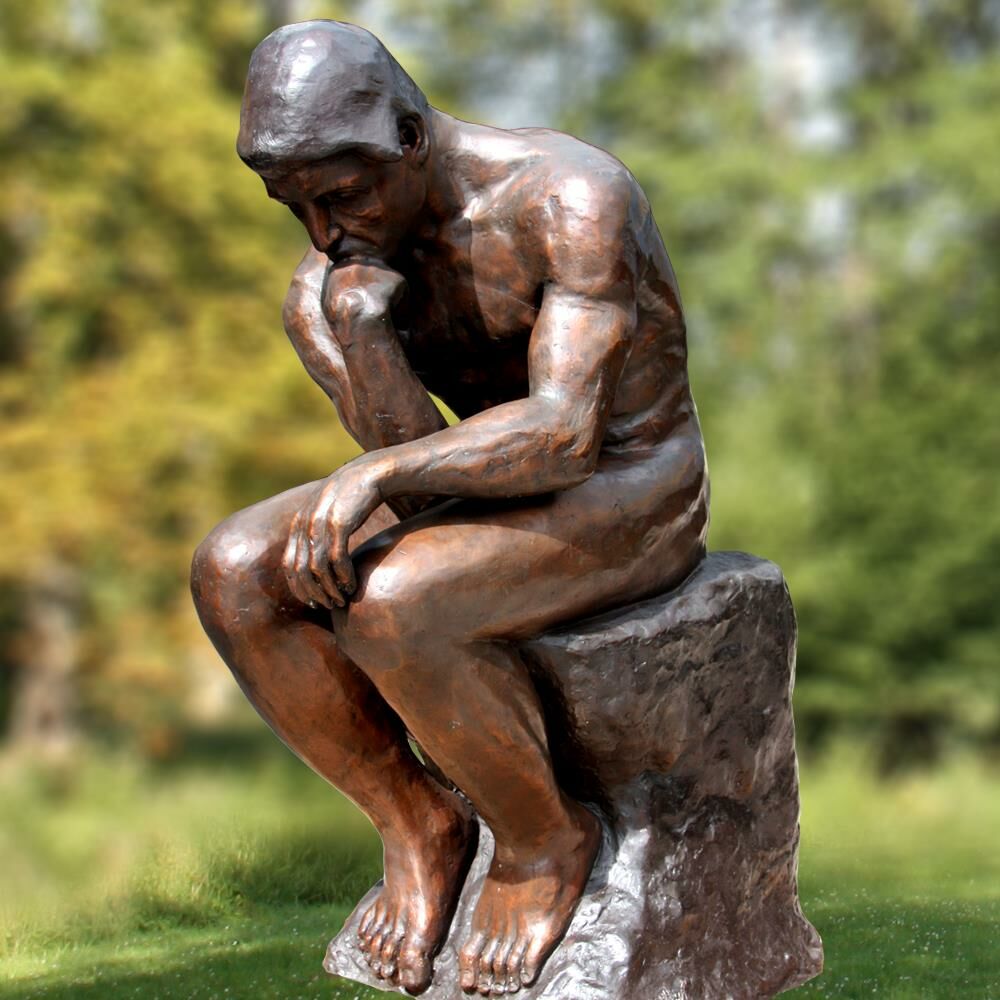  Wertvolle Bronze Figur - Der Denker Von Rodin