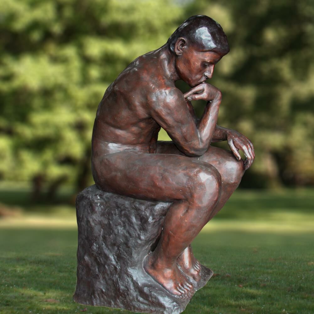  Wertvolle Bronze Figur - Der Denker Von Rodin