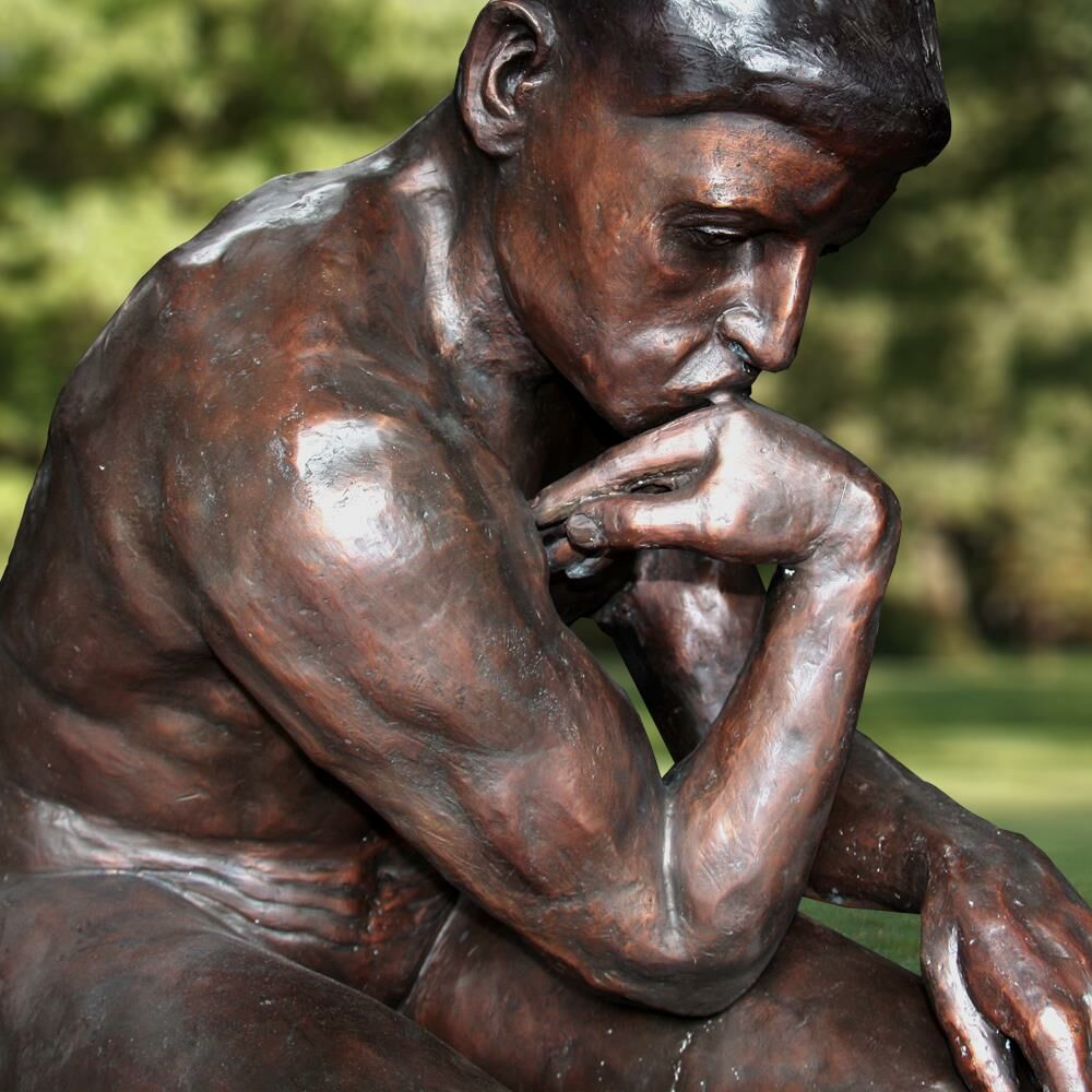  Wertvolle Bronze Figur - Der Denker Von Rodin