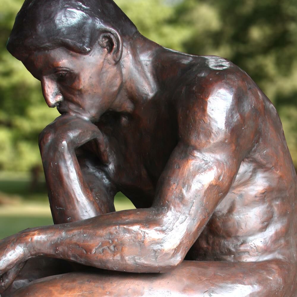 Wertvolle Bronze Figur - Der Denker Von Rodin