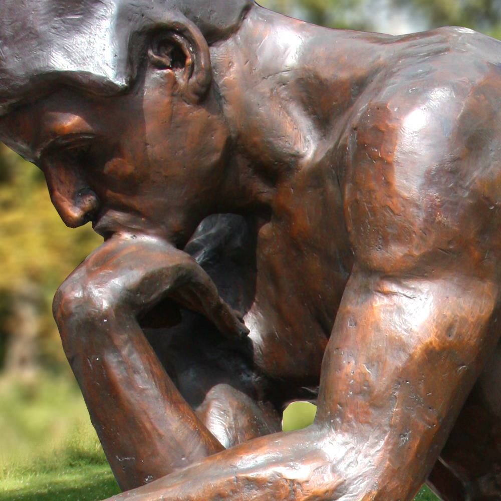  Wertvolle Bronze Figur - Der Denker Von Rodin