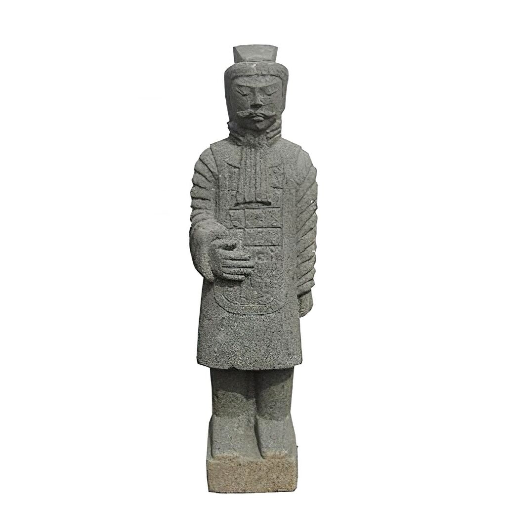  Wertvolles Unikat Krieger Skulptur Stehend