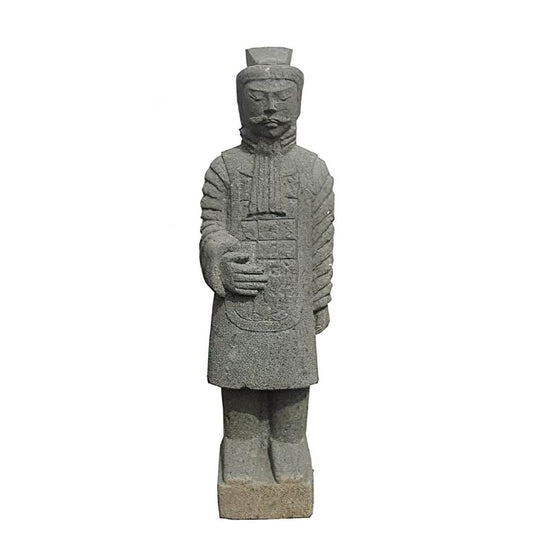  Wertvolles Unikat Krieger Skulptur Stehend