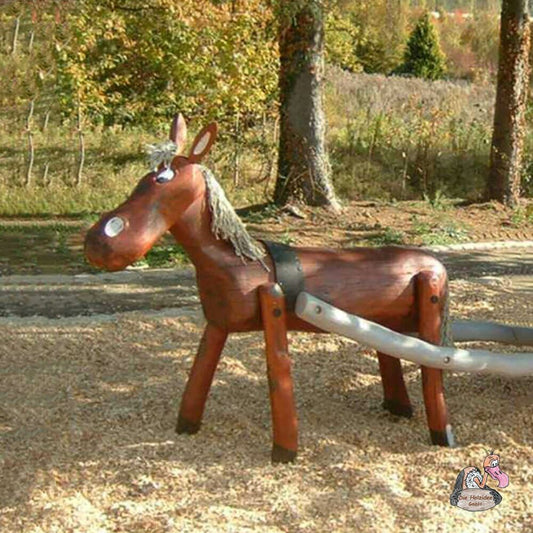 Wettefeste Pferd Holzfigur Als Gartendekoration - Pferd