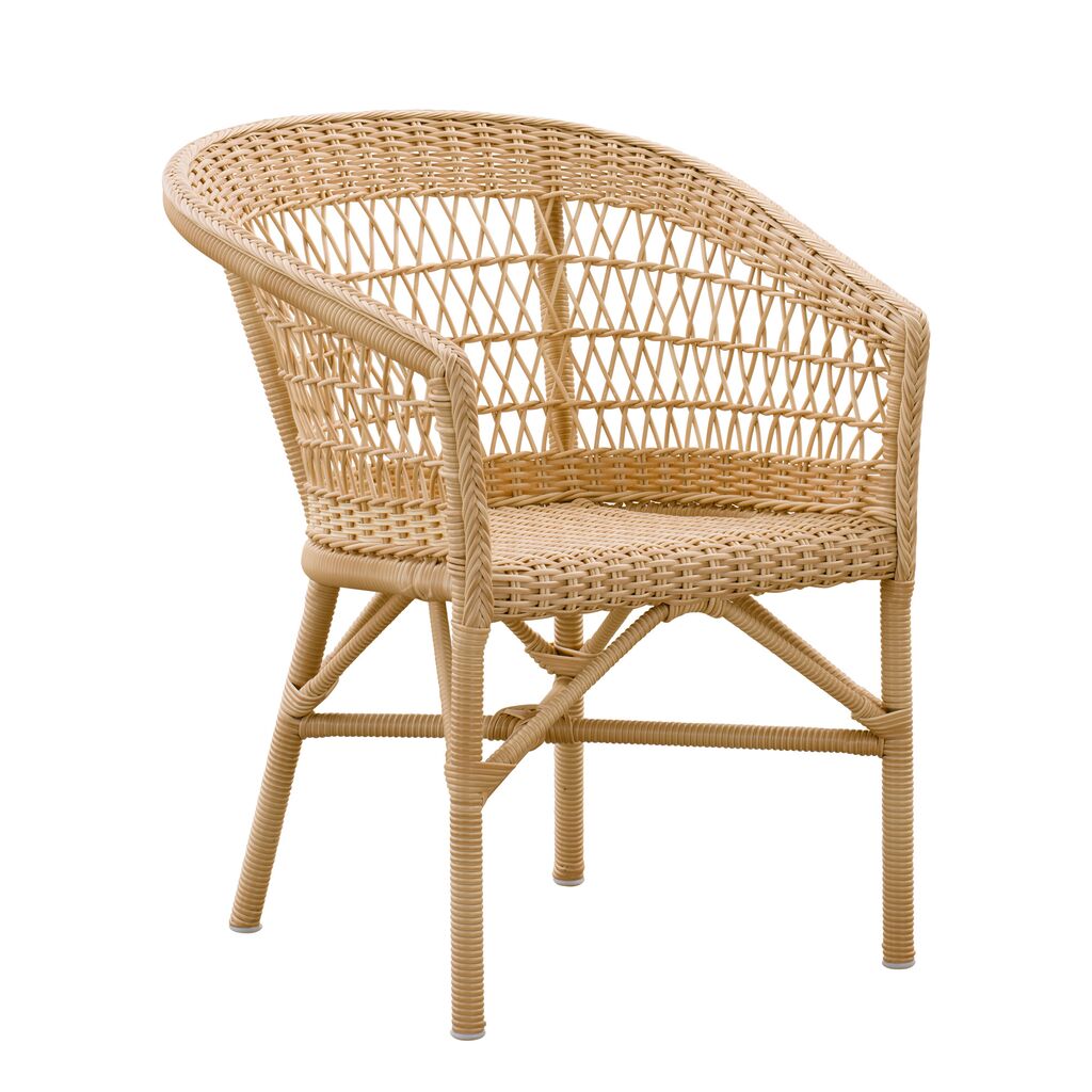  Wetterbeständiger Korbstuhl Aus Aluminium Und Rattan - Gartenstuhl Ivar