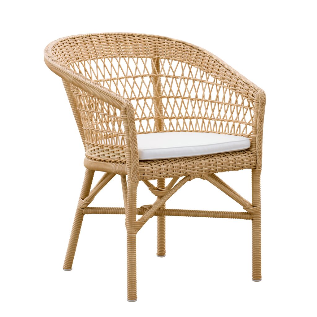  Wetterbeständiger Korbstuhl Aus Aluminium Und Rattan - Gartenstuhl Ivar