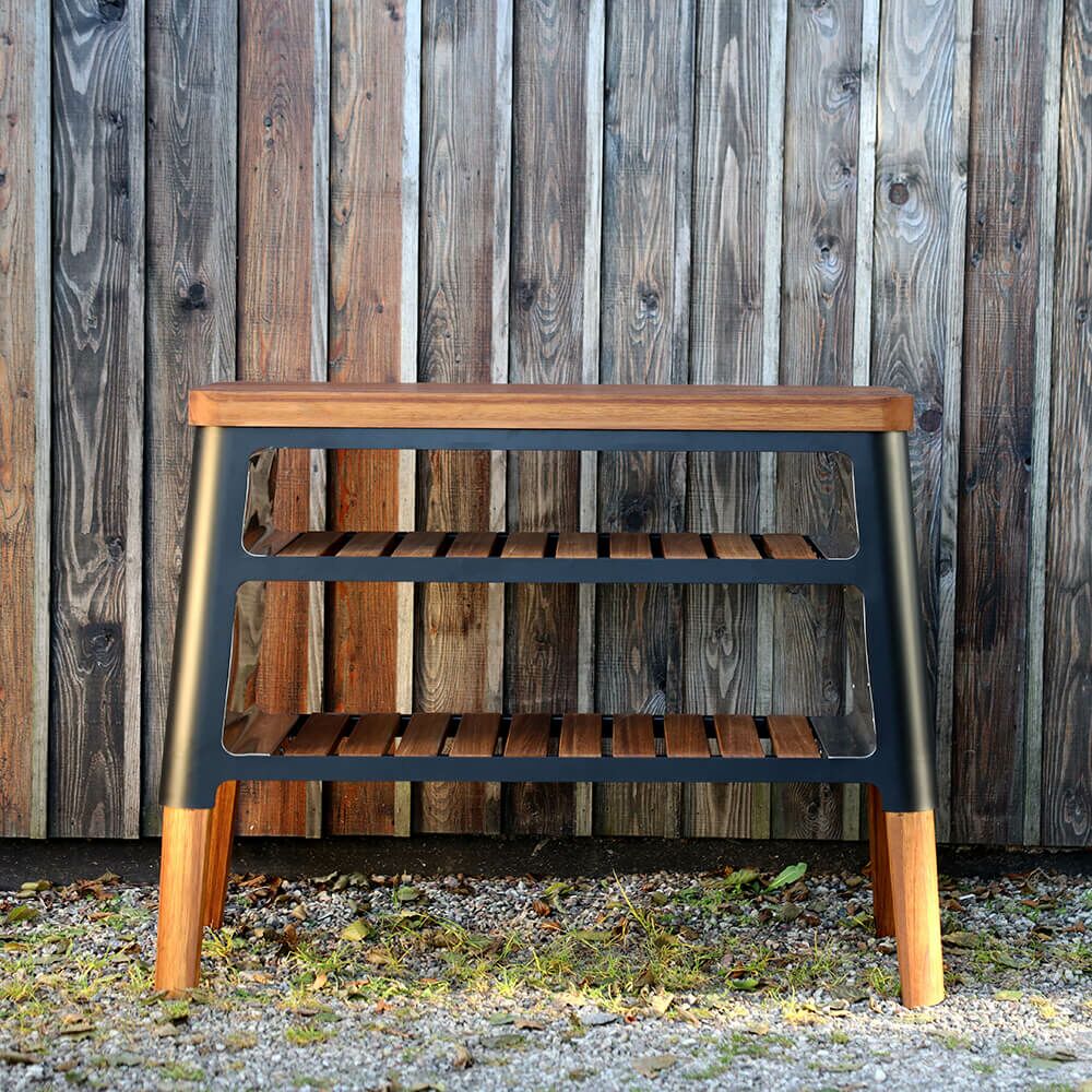  Wetterfeste Garten Kommode Aus Holz Und Stahl Von Masuria - Nexo Kommode