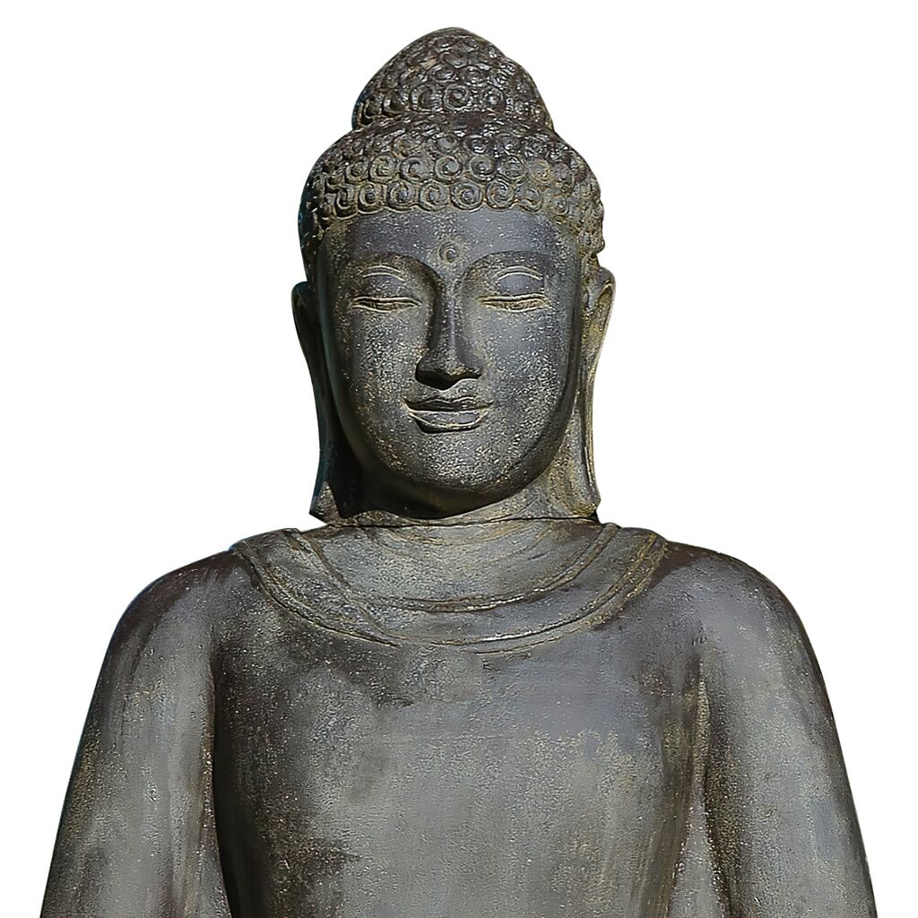  Wetterfeste Steinguss Buddha Skulptur In Meditation - Bima