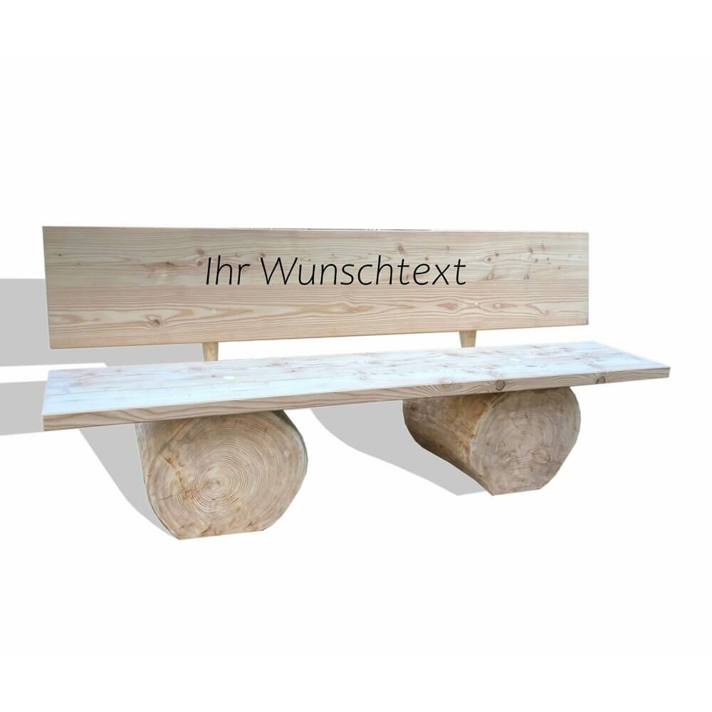  Wetterfeste XXL Gartenbank Aus Holz In Baumstammoptik - Banca Albero