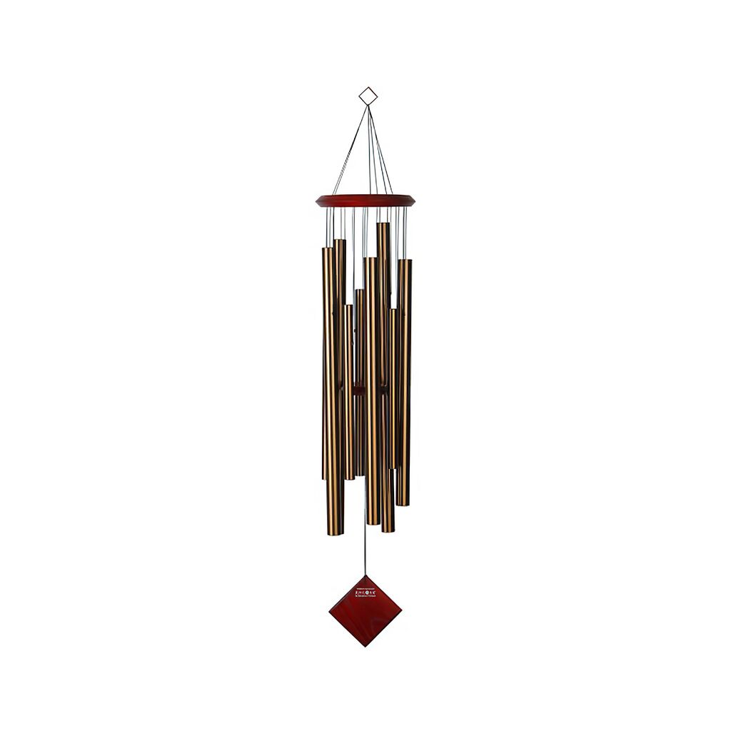  Windspiel Bronzefarben Mit Rotem Holz - Chimes Of Eclipse - Bronze