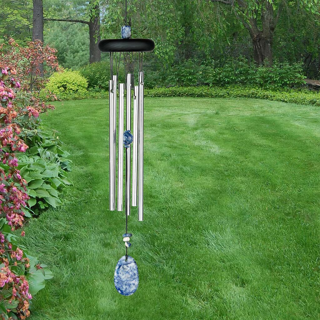  Windspiel Klangspiel Woodstock Chakra Chime - Lapis