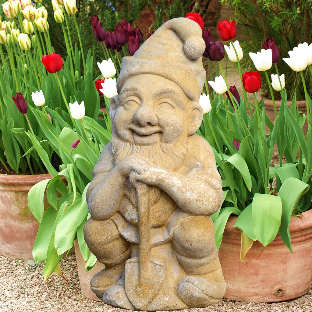  Witziger Gartenzwerg Mit Schaufel - Wendelin