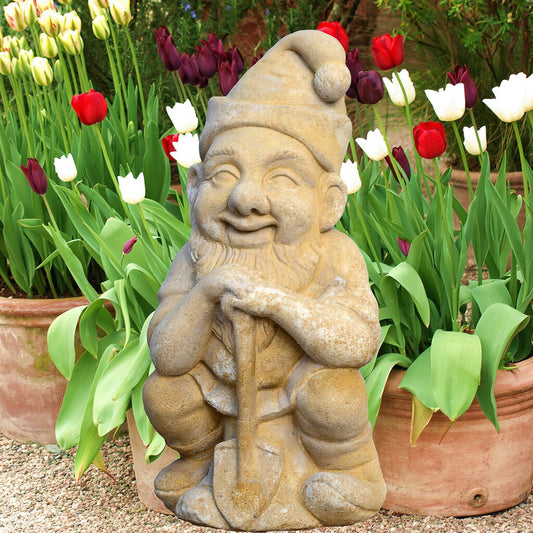  Witziger Gartenzwerg Mit Schaufel - Wendelin