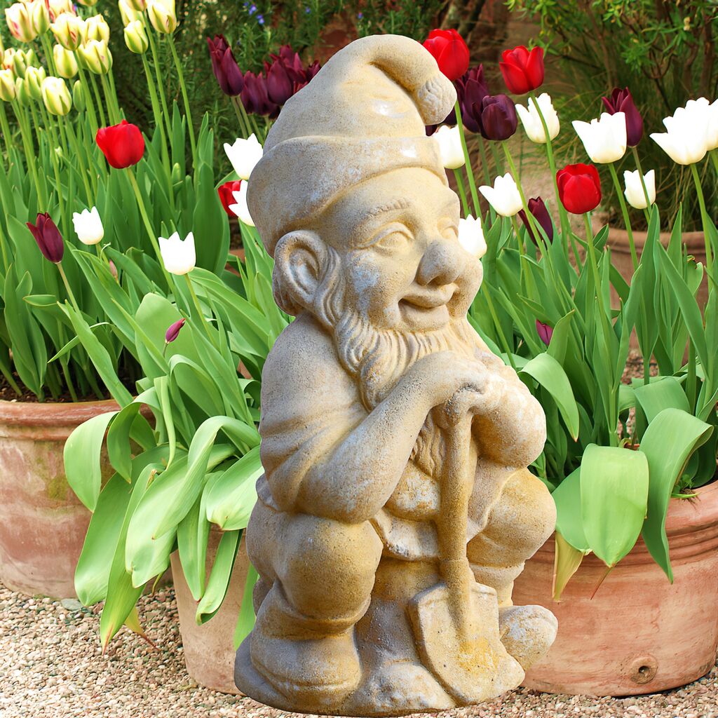  Witziger Gartenzwerg Mit Schaufel - Wendelin