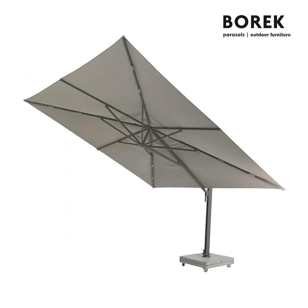  XXL Alu Ampelschirm Von Borek - 400x400cm - Porto Sonnenschirm