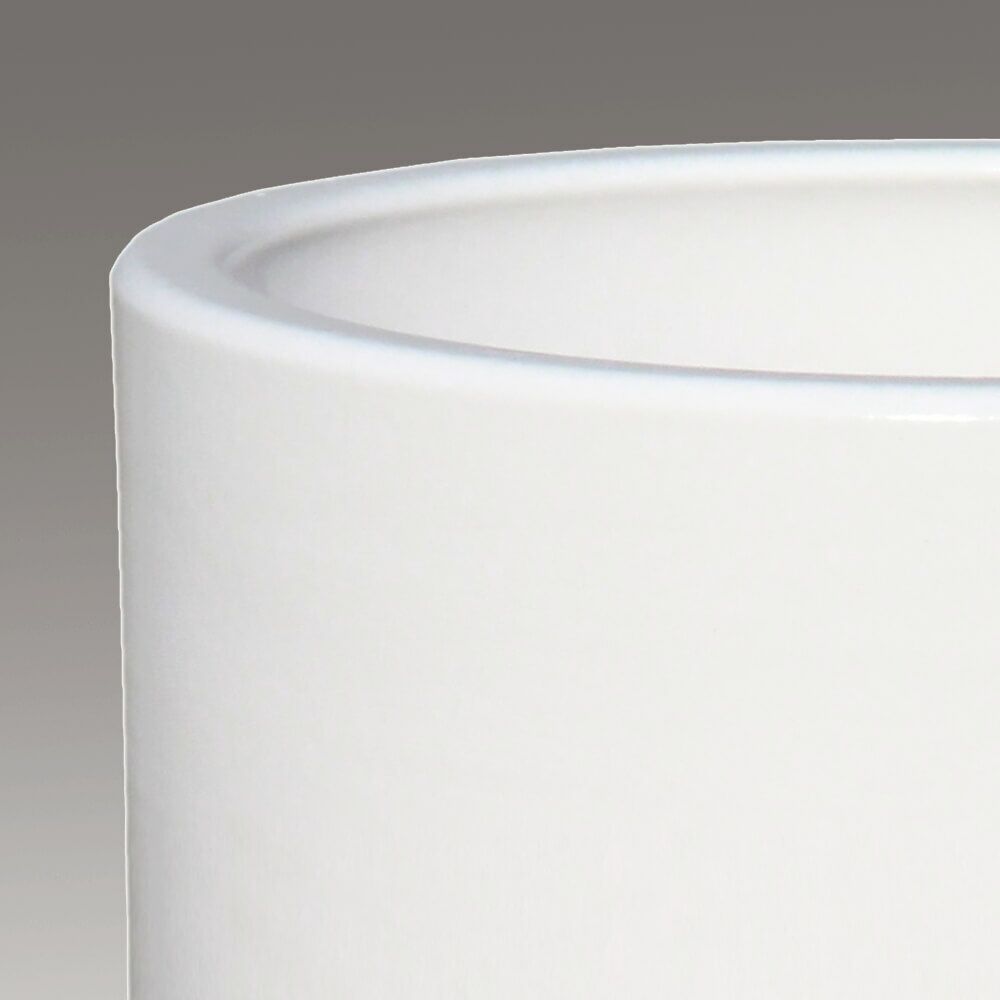  XXL Blumentopf Für Draußen - Hoch - Steinzeug Weiß - Varius Blanc