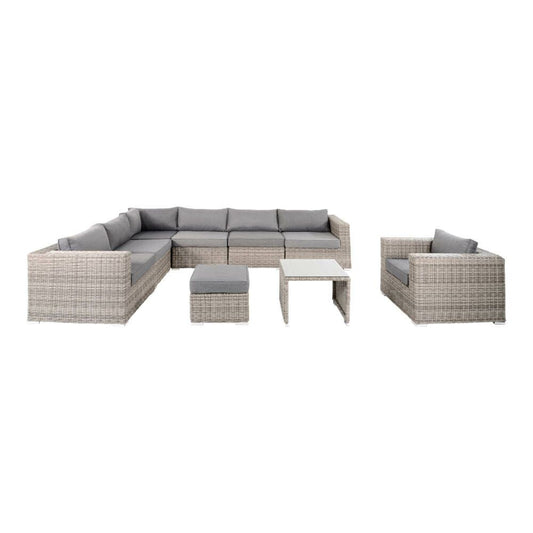  XXL Gartenlounge Mit Auflagen - Rattanoptik - Lounge Pari